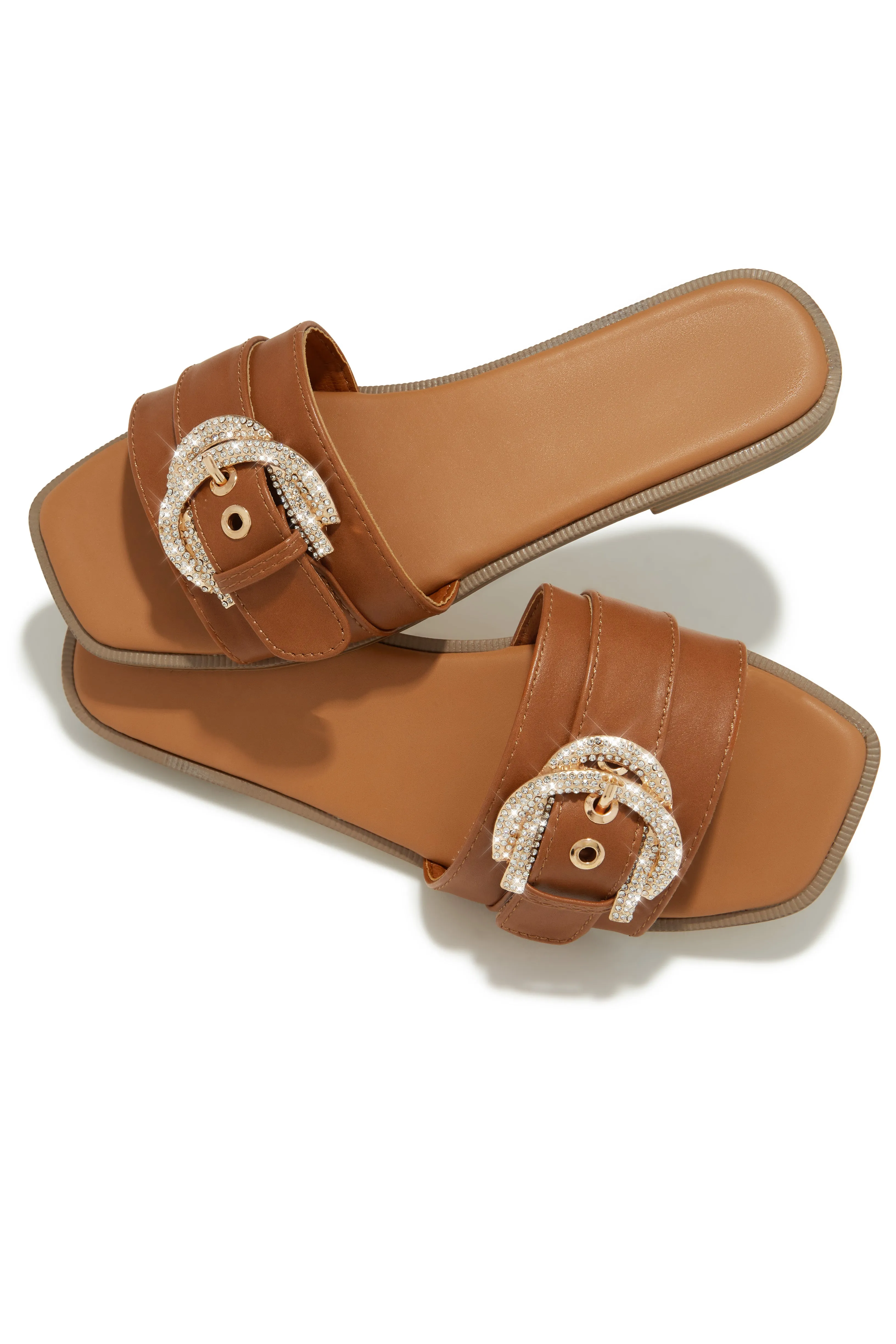 Asarya Slip On Sandals - Tan