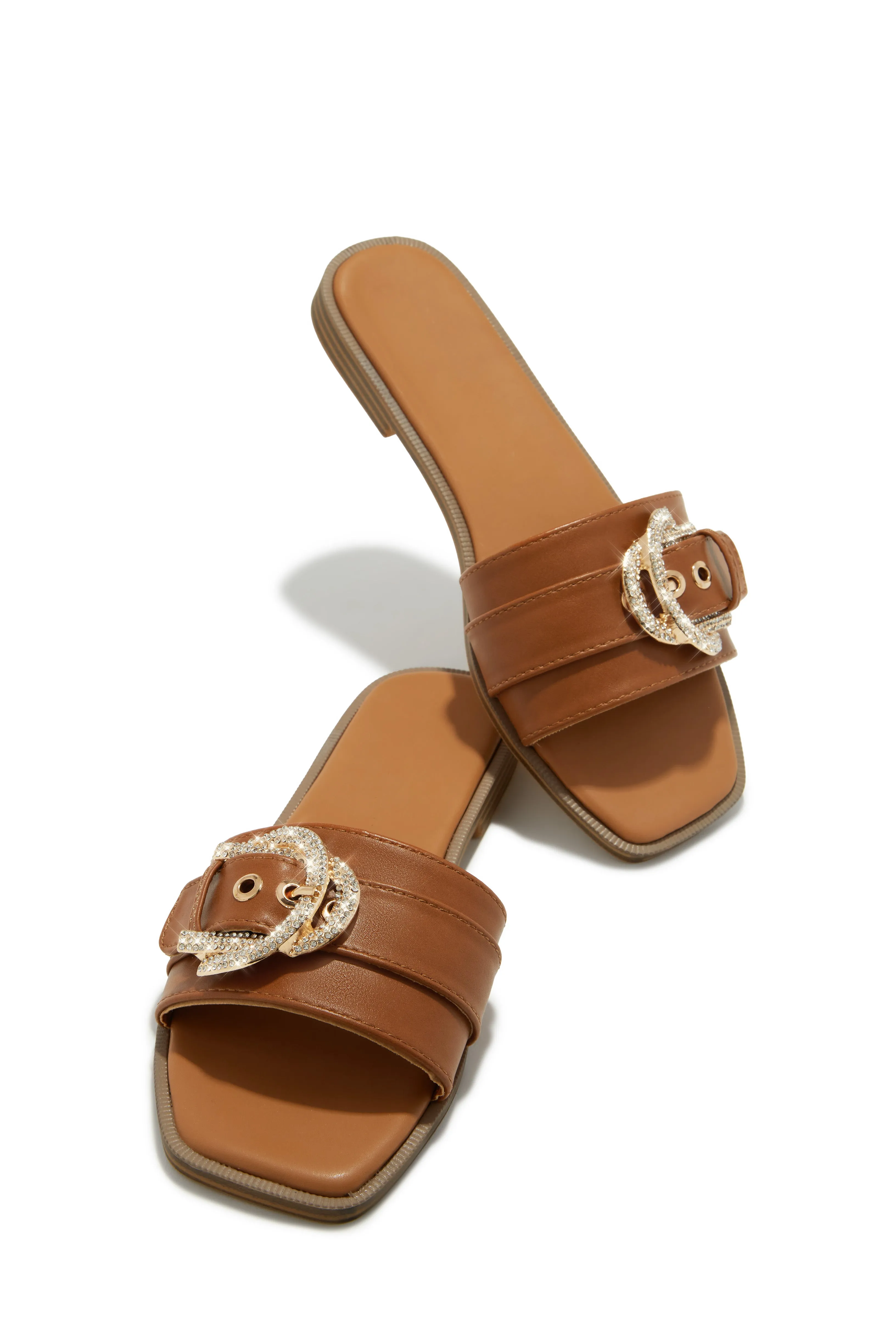 Asarya Slip On Sandals - Tan