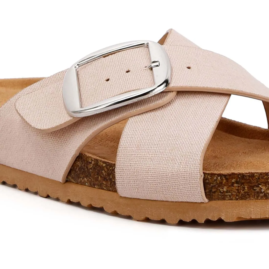 Buckle Slip On Sandals