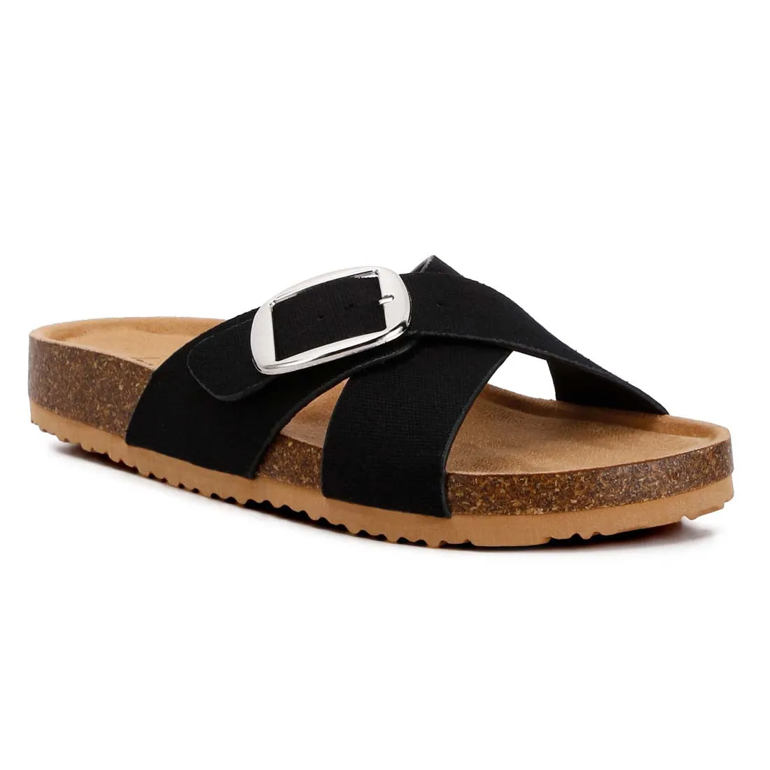 Buckle Slip On Sandals