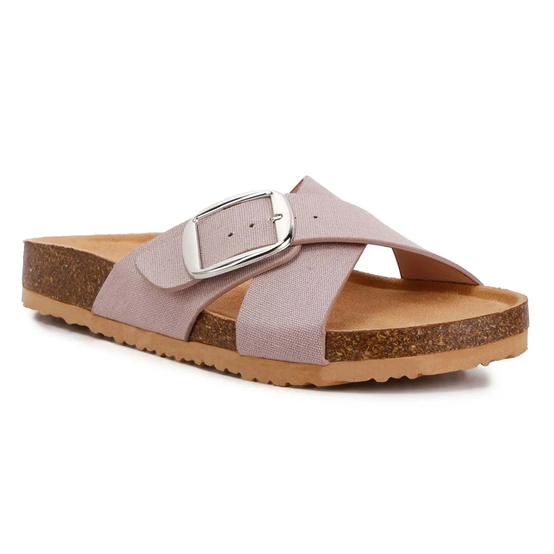 Buckle Slip On Sandals