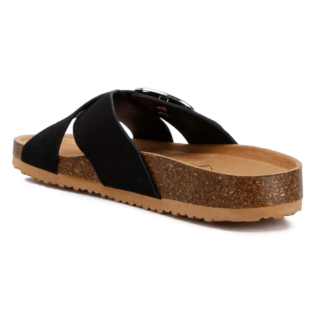 Buckle Slip On Sandals