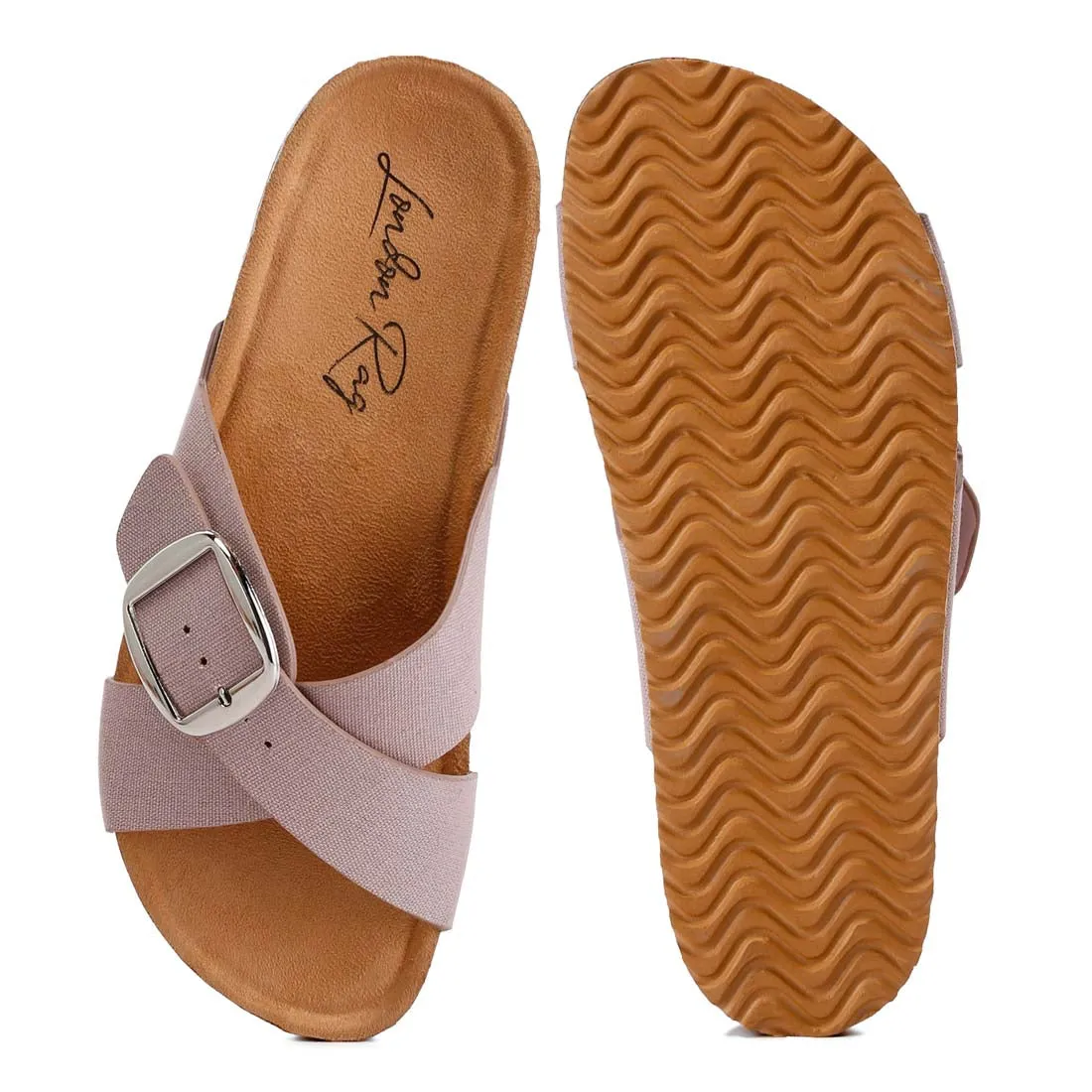 Buckle Slip On Sandals