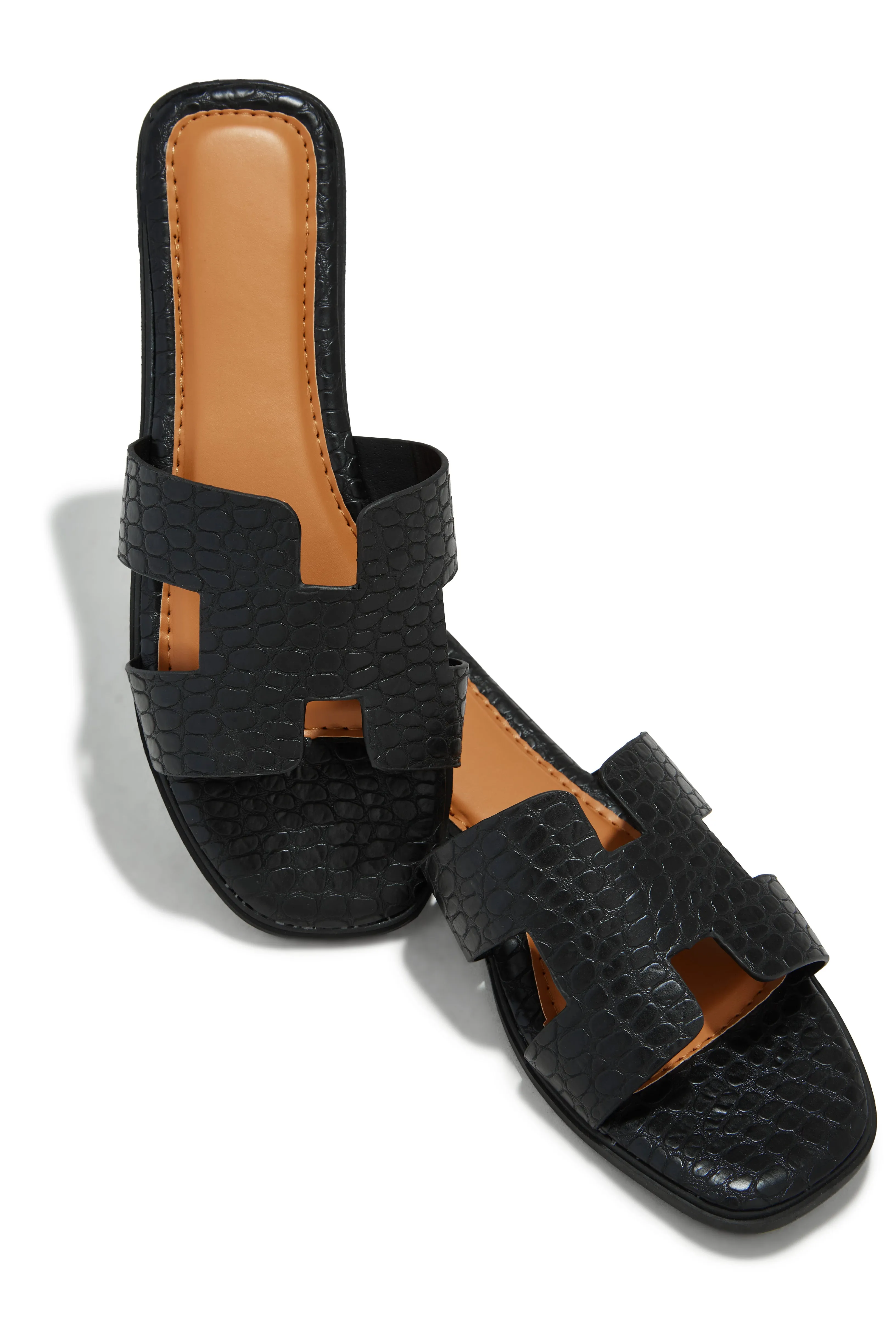 Byanka Slip On Sandals - Black