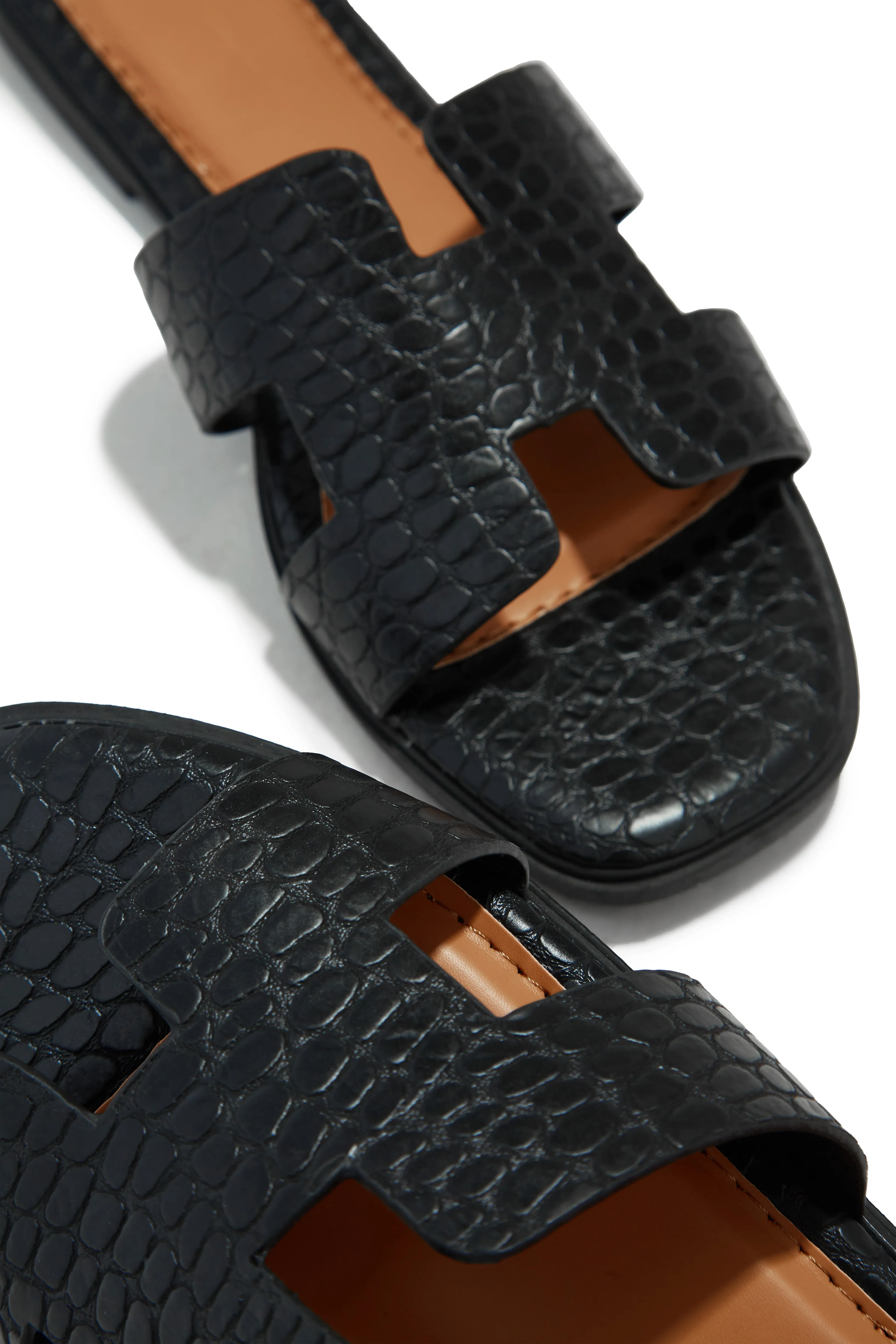 Byanka Slip On Sandals - Black