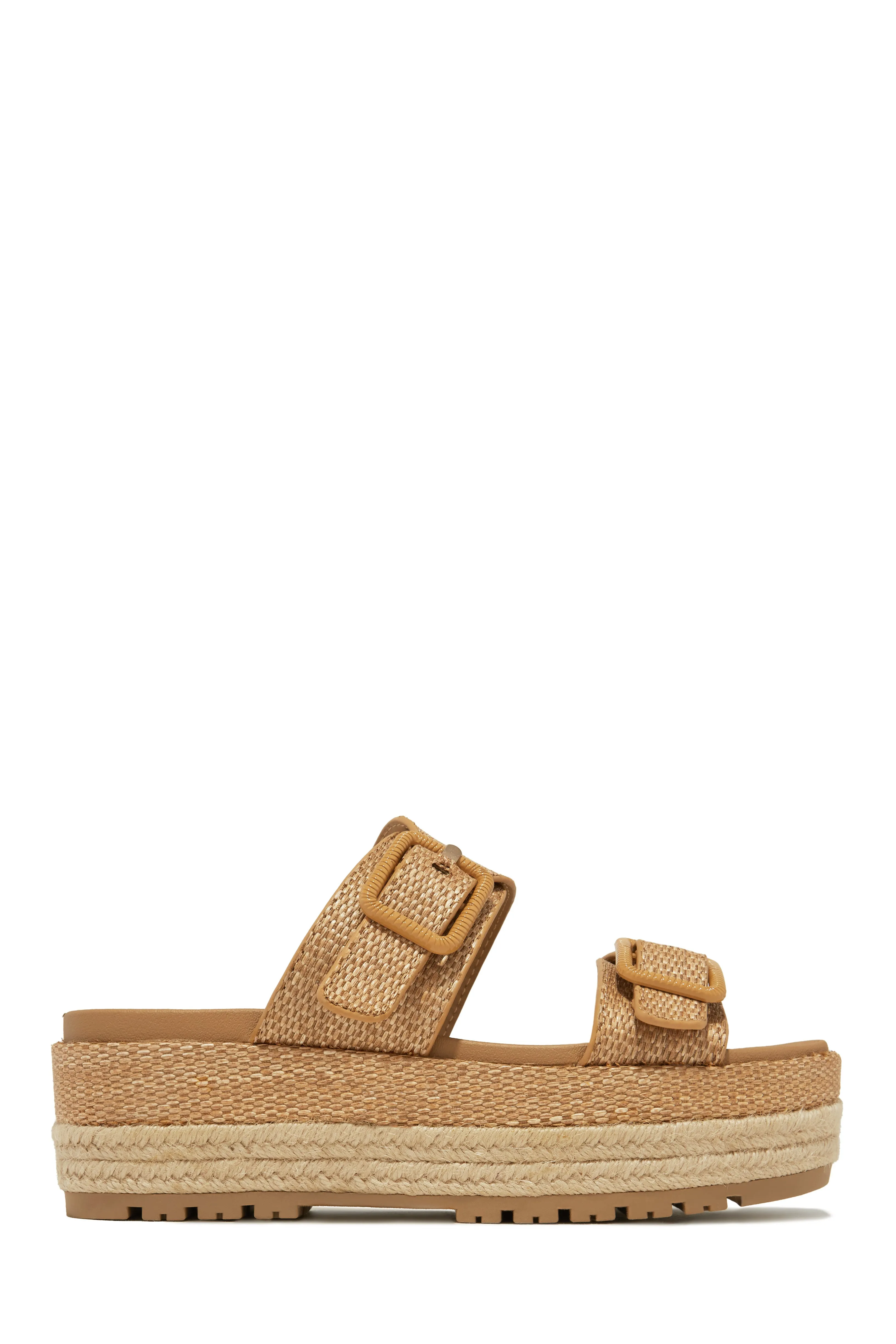 Cabo Nights Platform Slip On Sandals - Tan