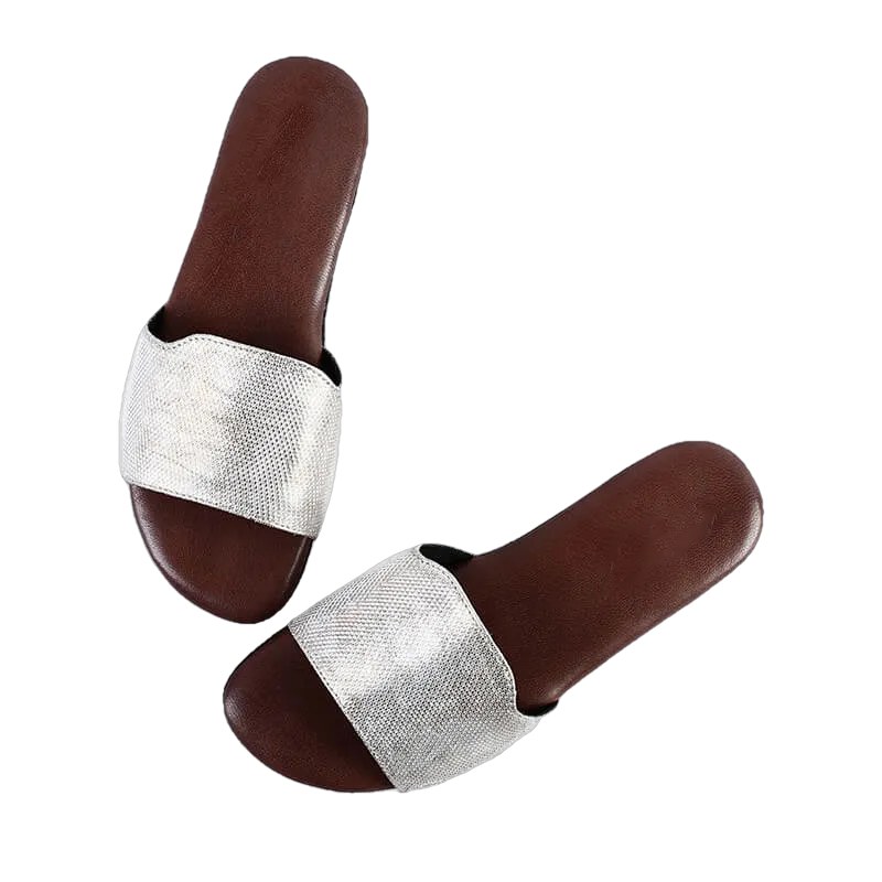 Caprice- Leather Flat Sandals Online For Women