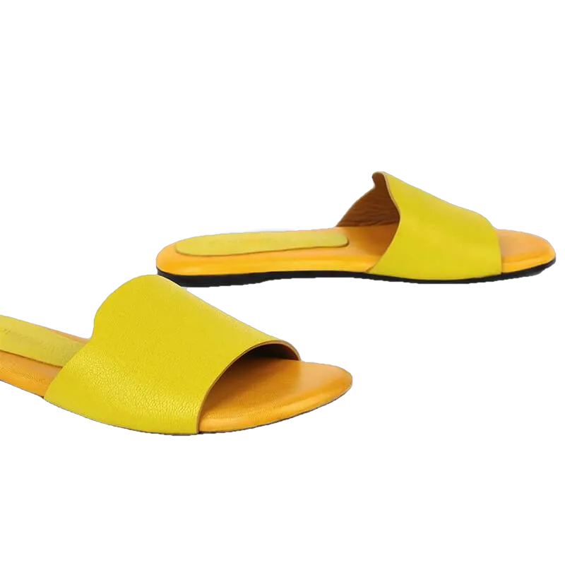 Caprice- Leather Flat Sandals Online For Women