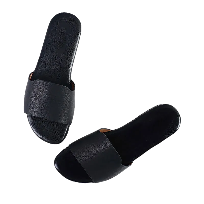 Caprice- Leather Flat Sandals Online For Women