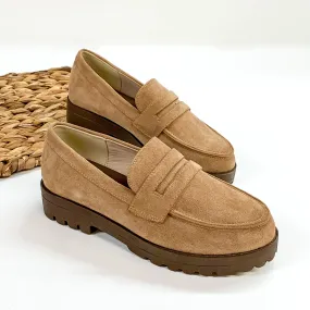 Corky's | Inspo Slip On Suede Loafers in Sand