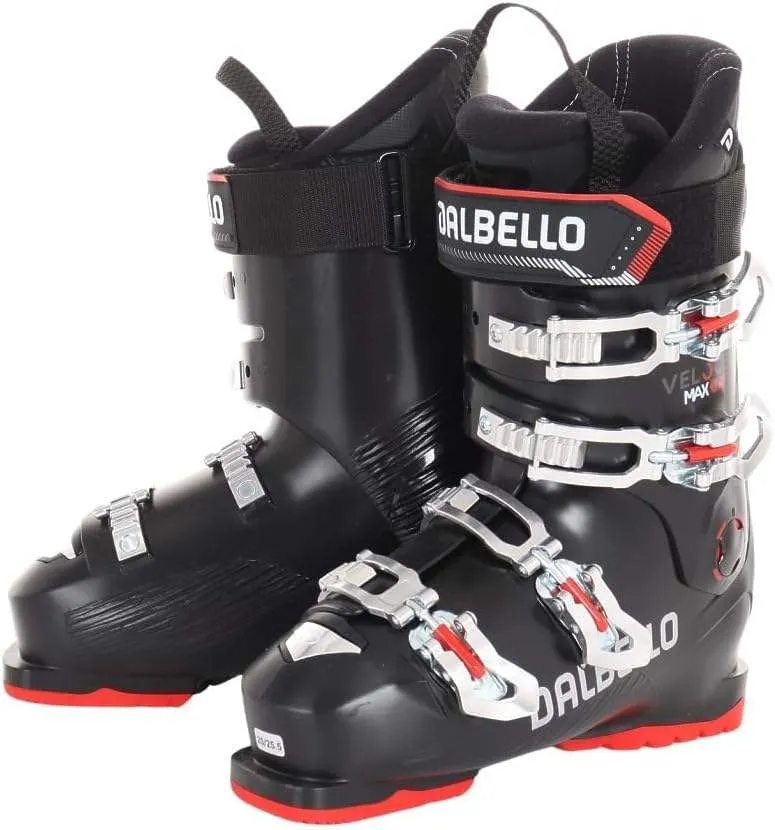 Dalbello Veloce Max 75 MS Ski Boots 2025 – Black/Black | Premium Performance and Comfort for Advanced Skiing