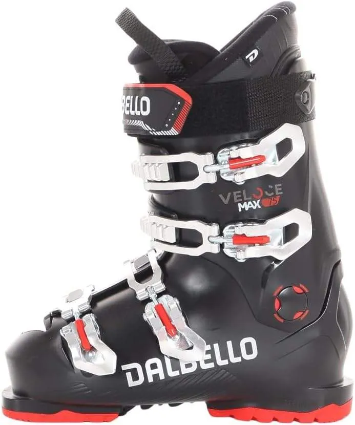 Dalbello Veloce Max 75 MS Ski Boots 2025 – Black/Black | Premium Performance and Comfort for Advanced Skiing