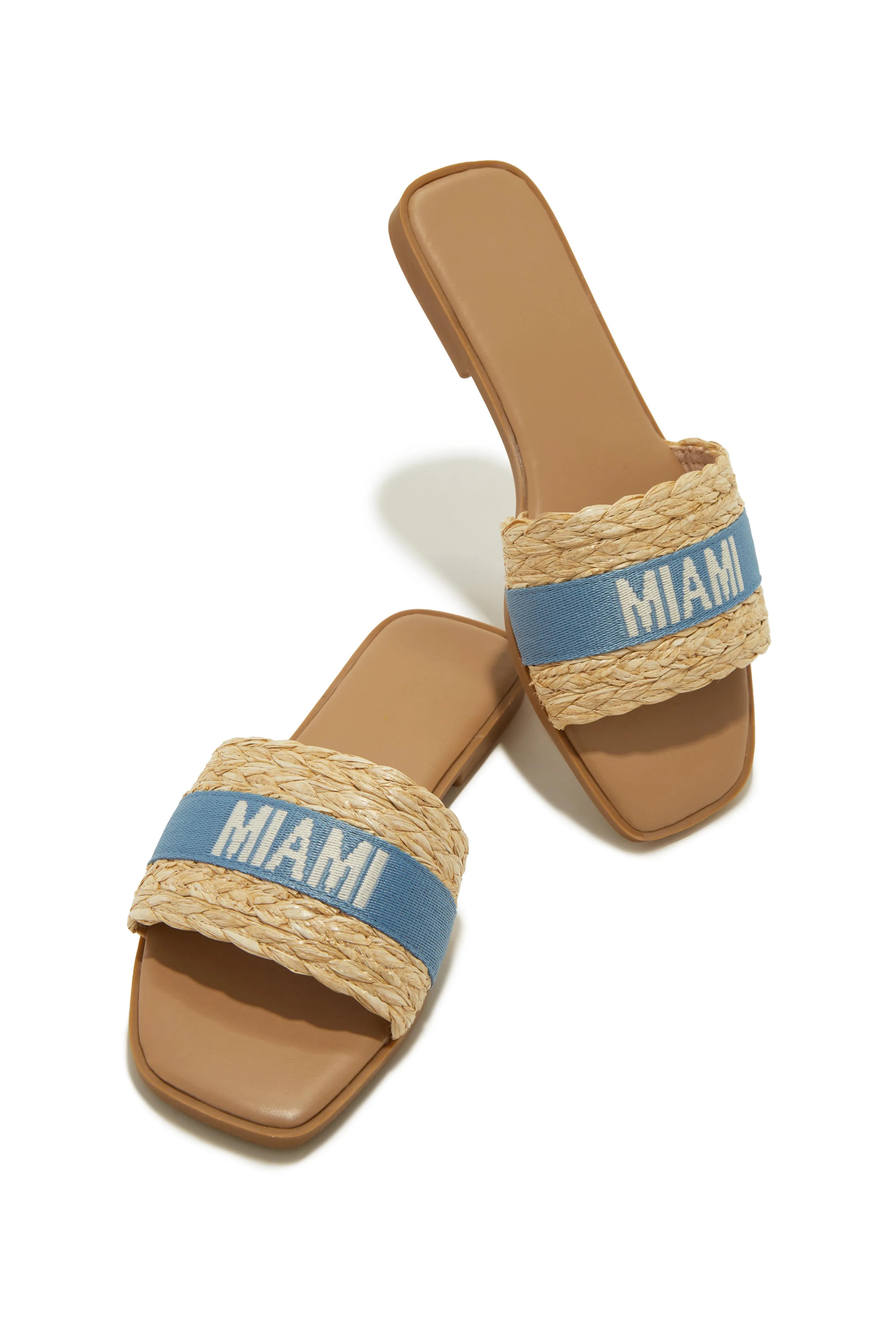 Going Places Slip On Sandals - Blue