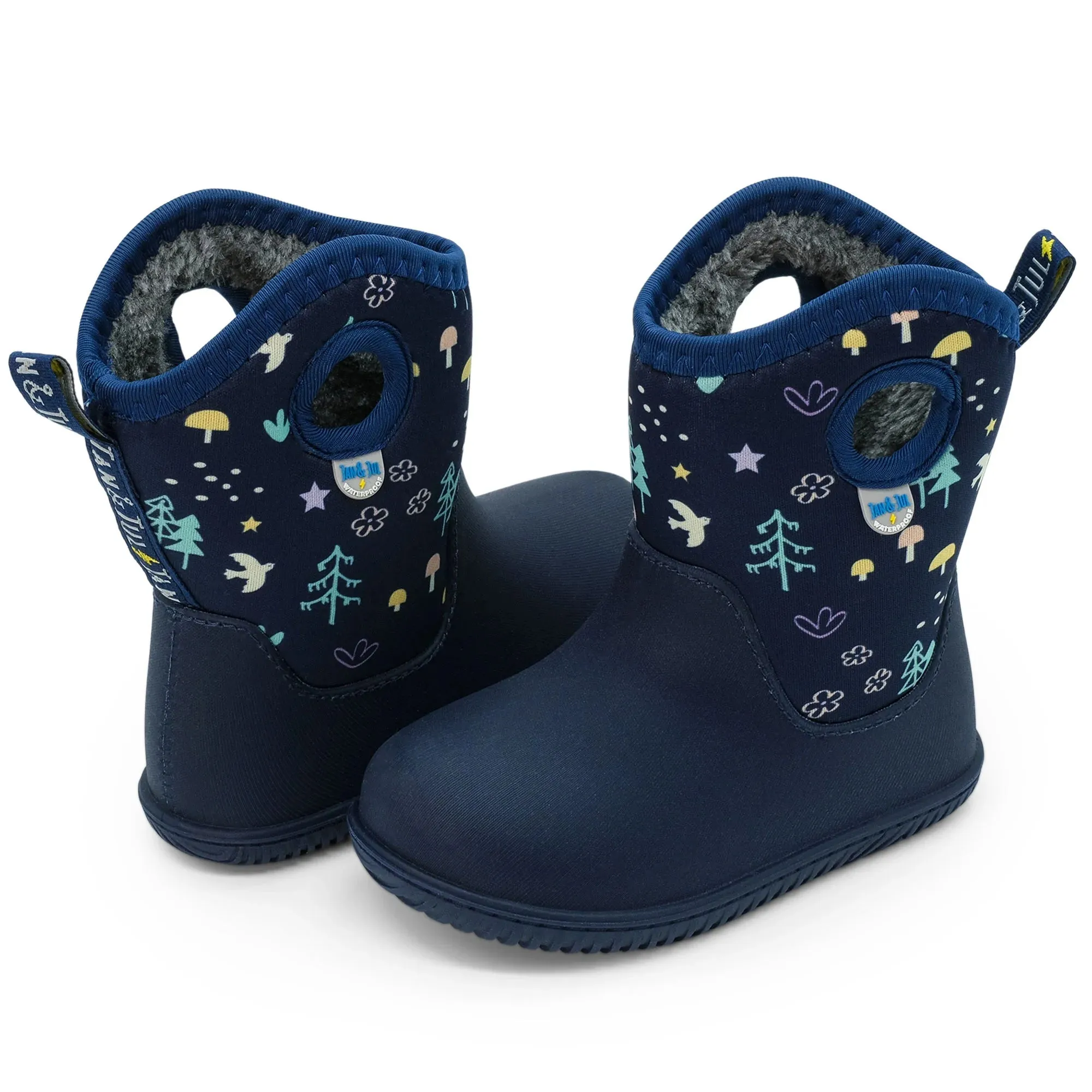 Jan & Jul Navy Forest Toasty-Dry Lite Boots