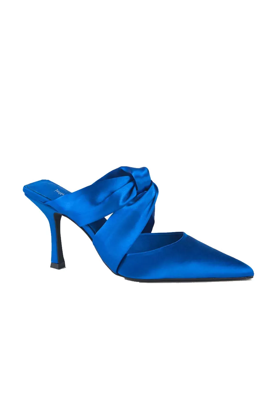 Jeffrey Campbell Tied-Up Heels In Blue Satin