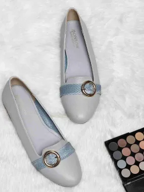 Kaya Grey Textured Ballet