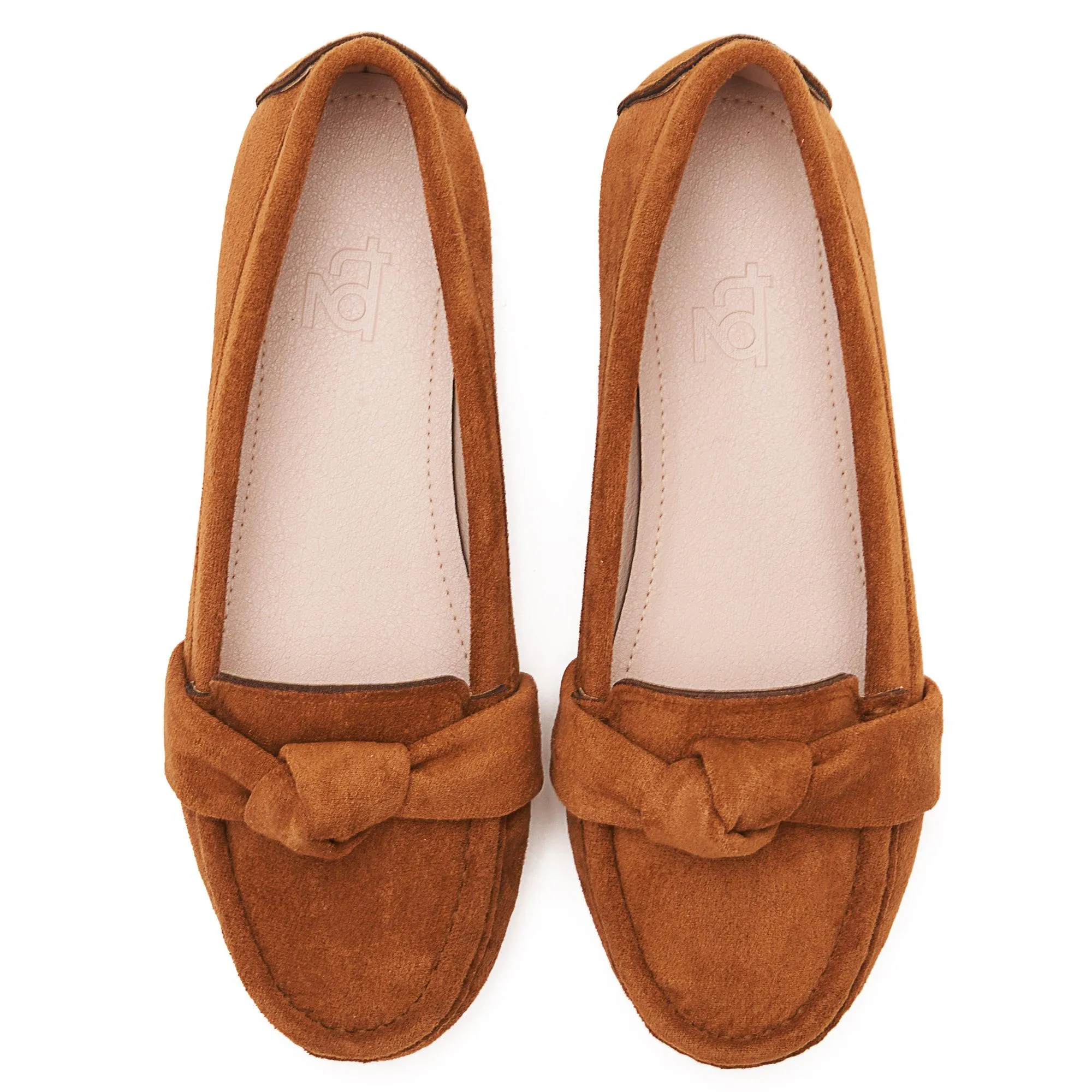 Knot Suede Loafers