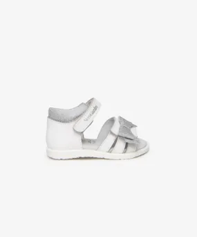 NERO GIARDINI LEATHER KIDS SANDALS WHITE