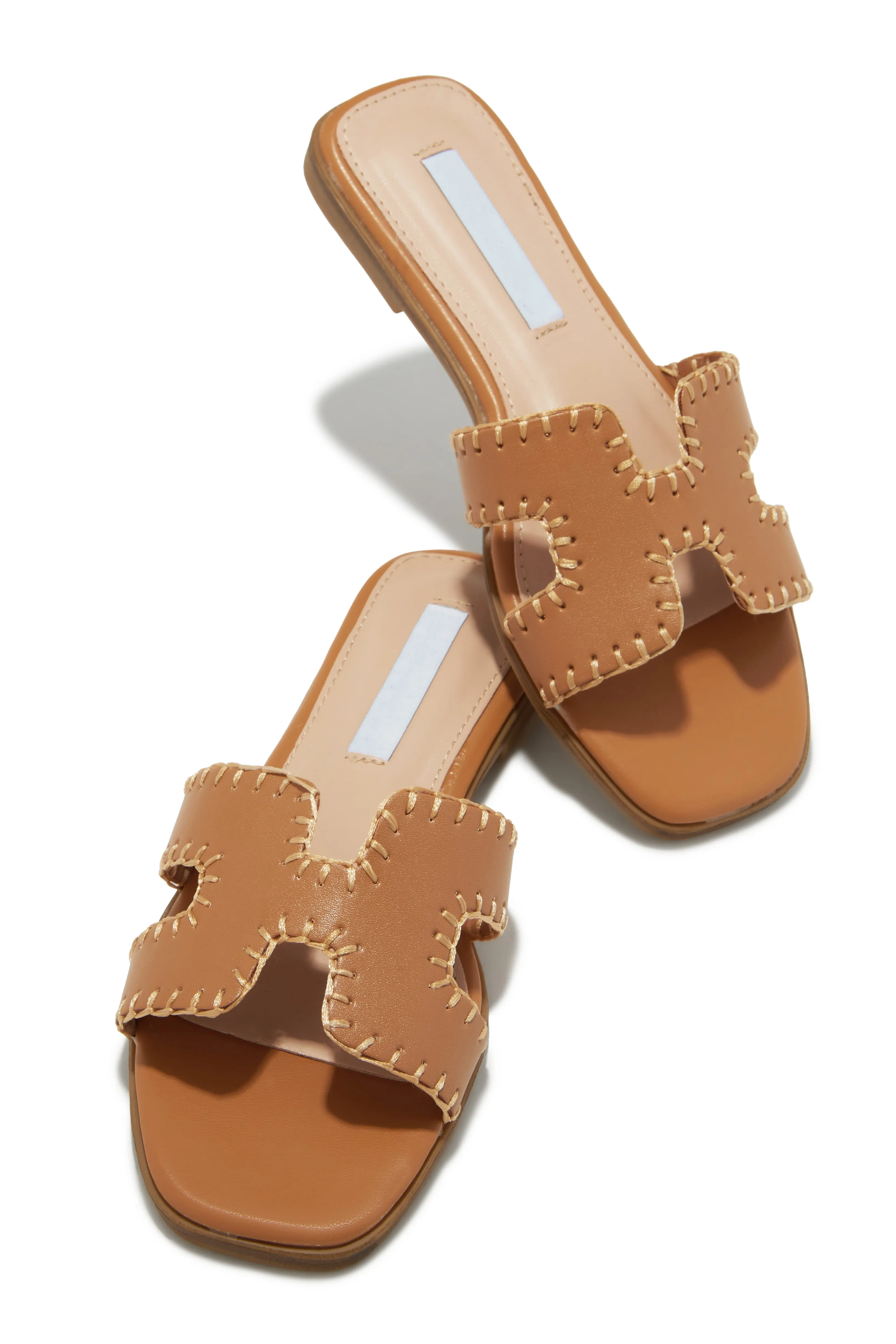 Noelle Slip On Sandals - Tan