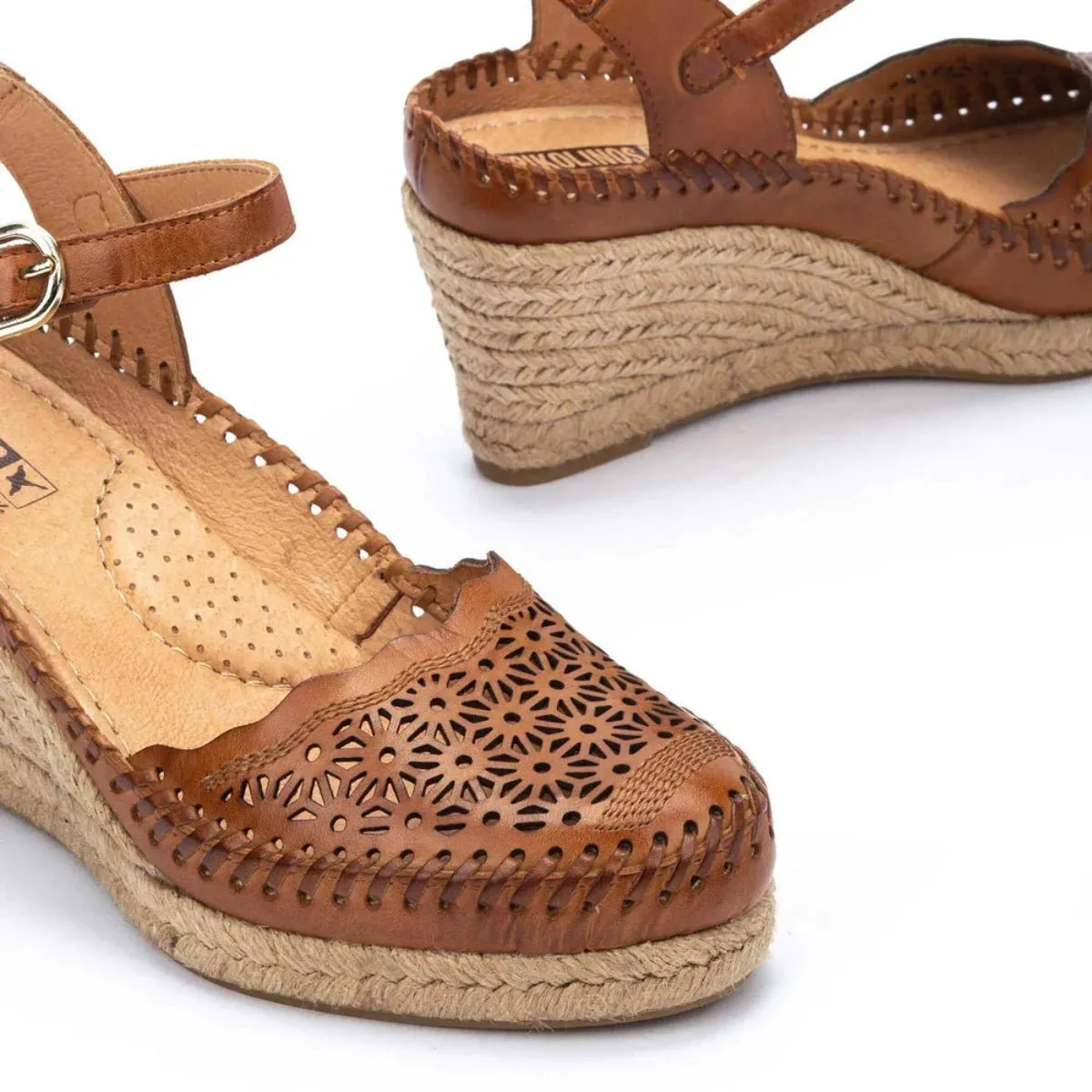 Pikolinos Vila W9y- 1504c1 Women's Wedge Sandals in Brandy