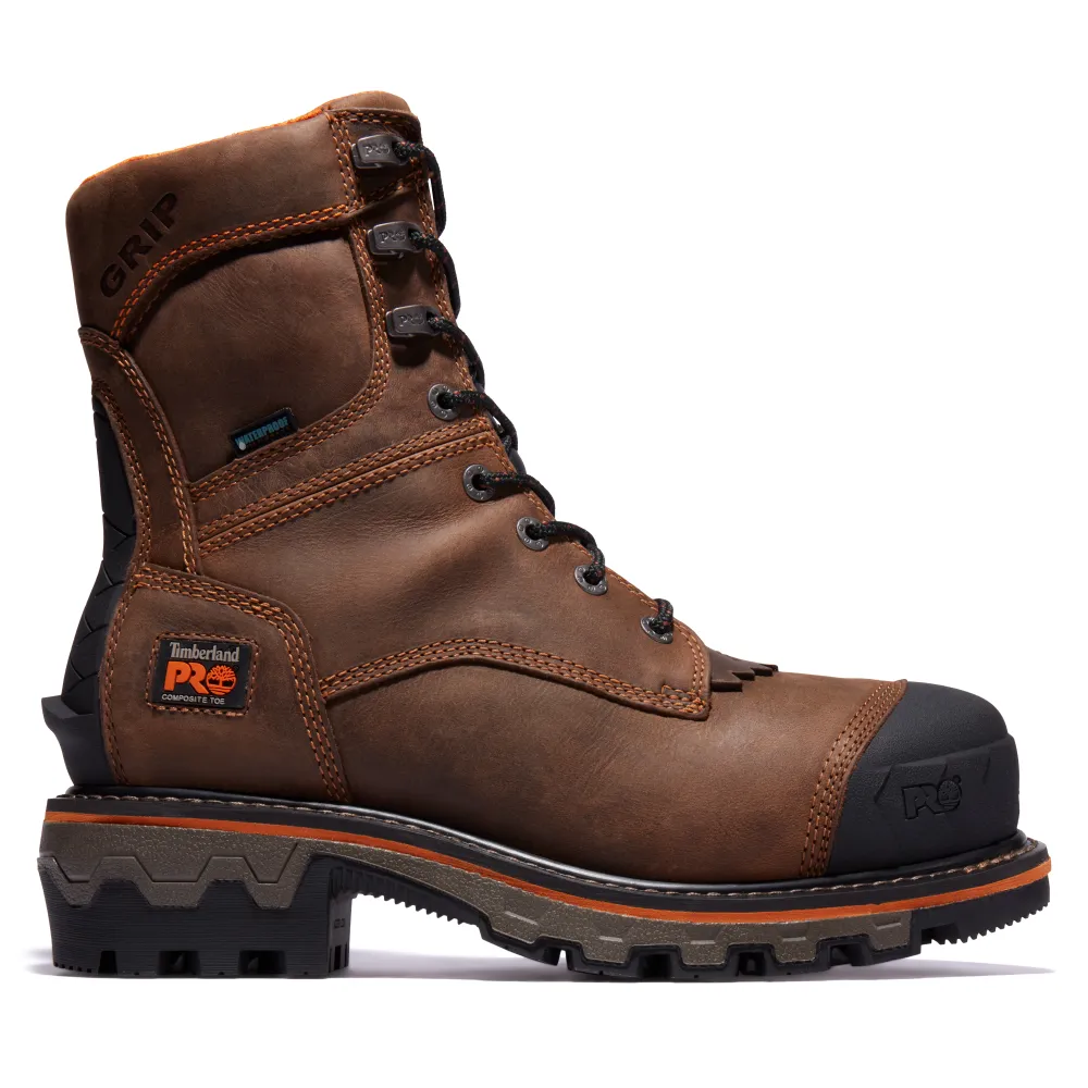 Timberland PRO Men's Boondock HD 8-Inch Waterproof Insulated Comp-Toe Logger Boots