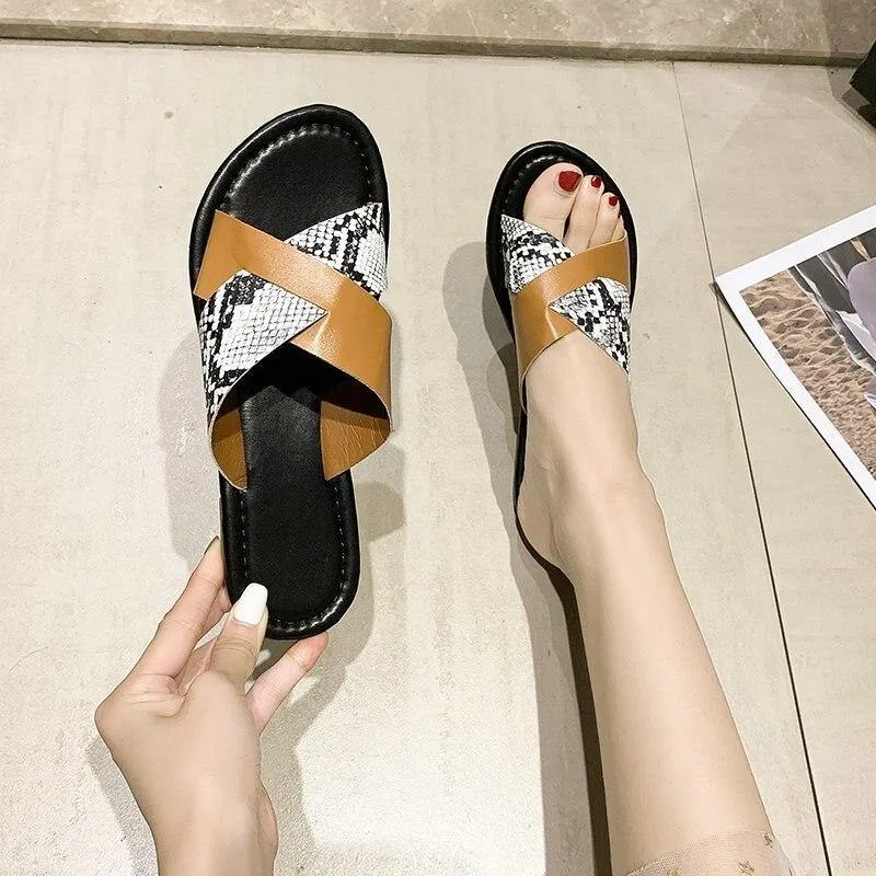 Women's Indoor Stripe Sandals